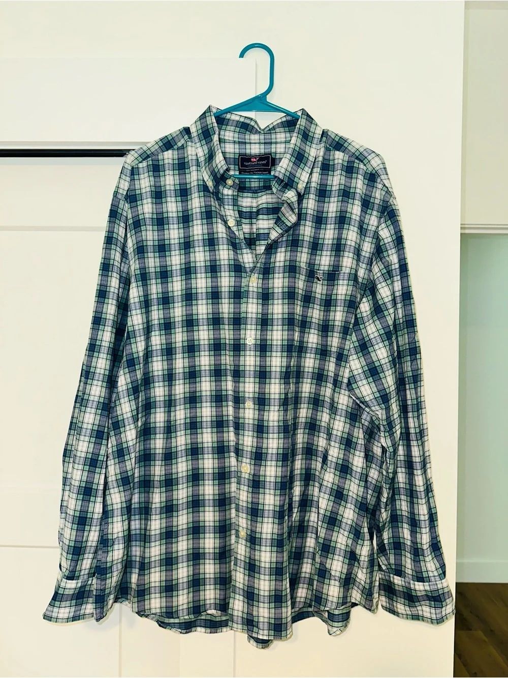 Vineyard Vines Mens Plaid Button Up SIZE XXL